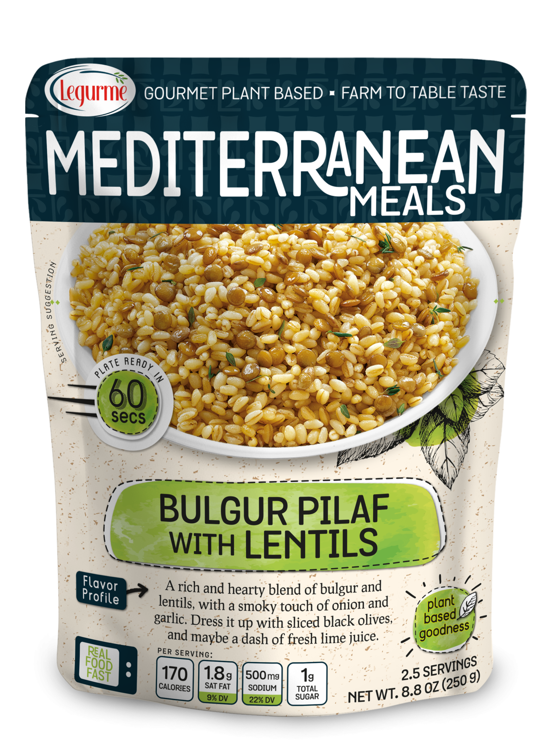 Mediterranean Meals Bulgur Pilaf With Lentils 250 g