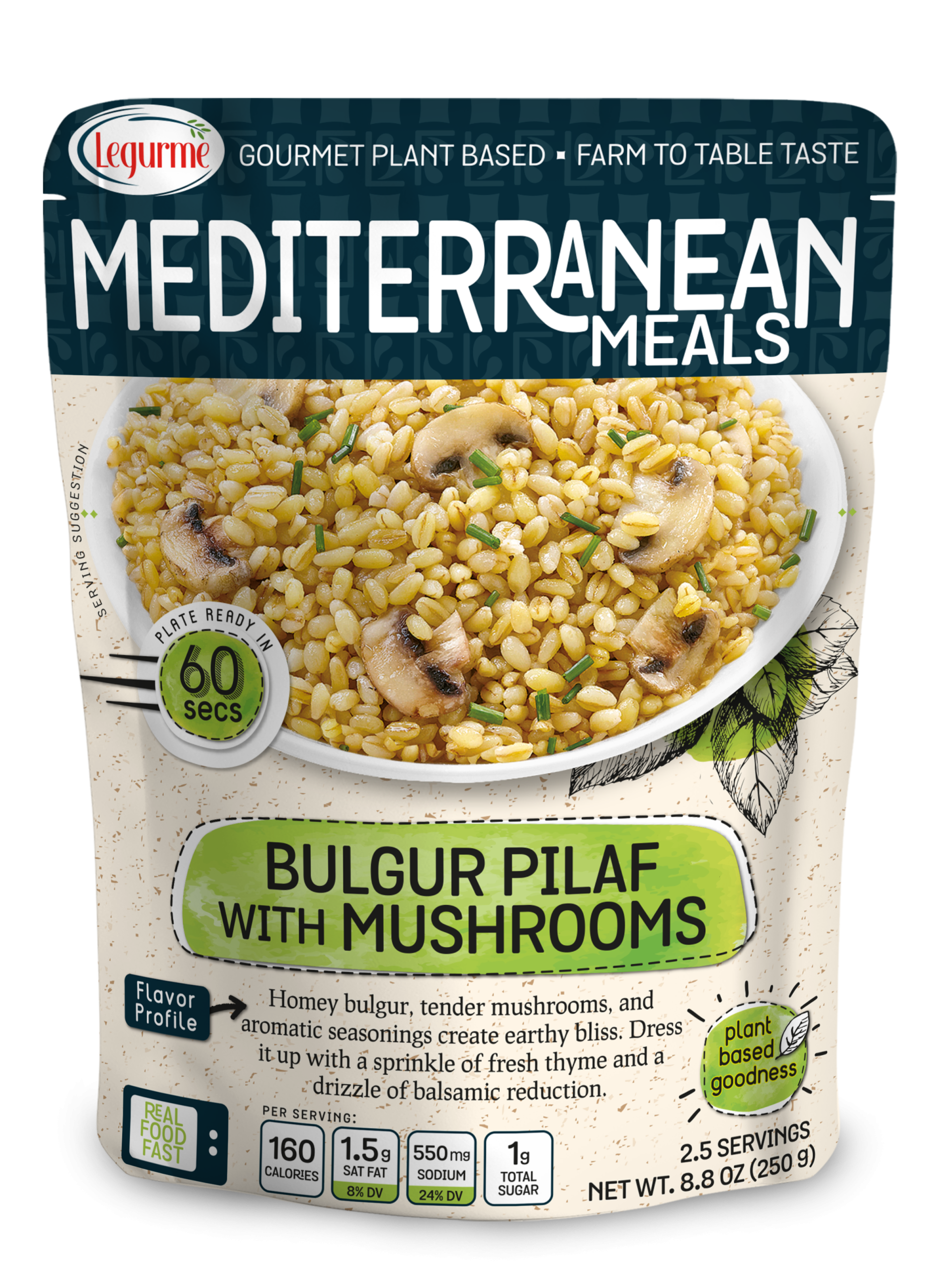 Mediterranean Meals Bulgur Pilaf With Mushrooms 250 g