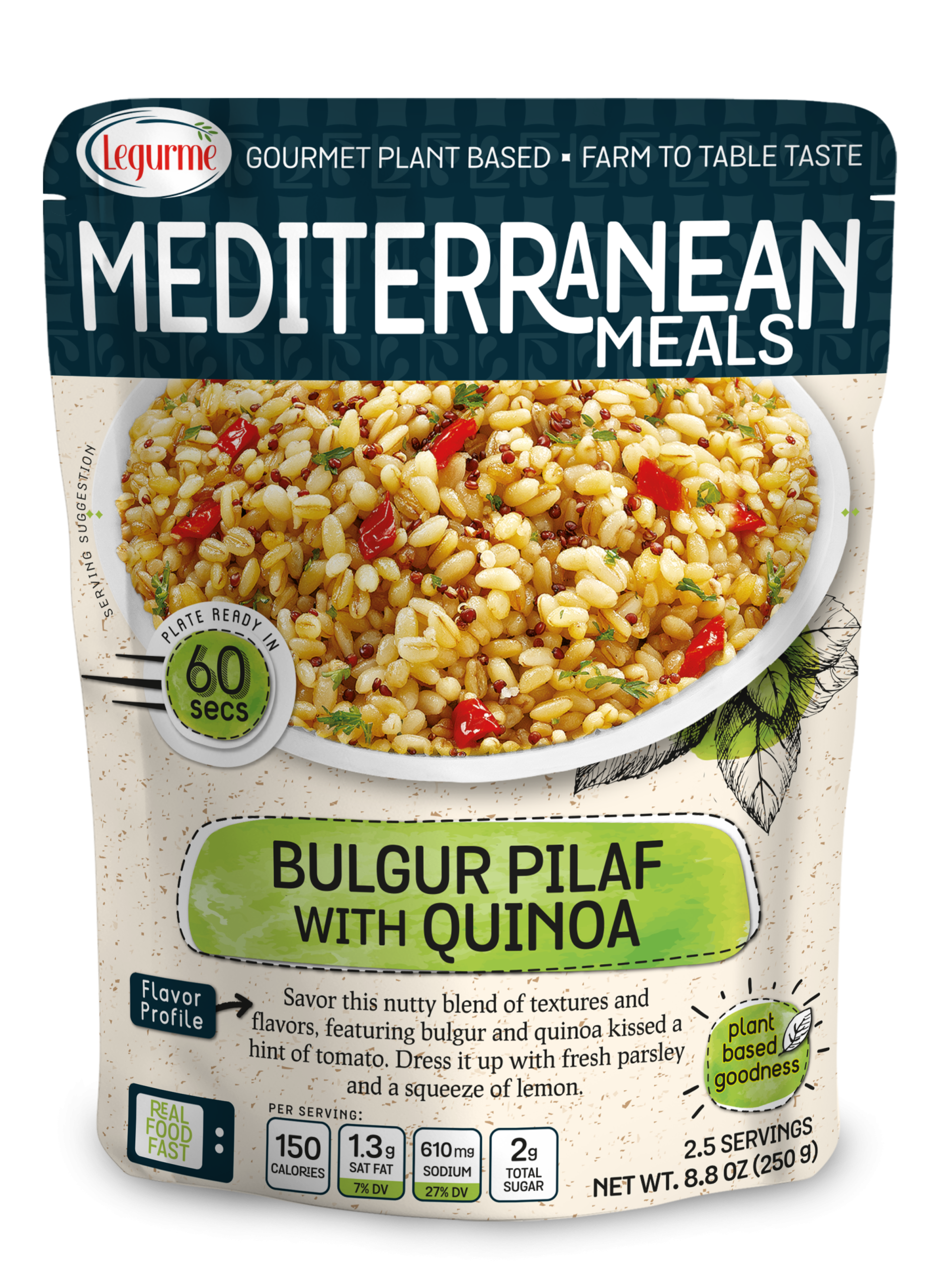 Mediterranean Meals Bulgur Pilaf With Quinoa 250 g