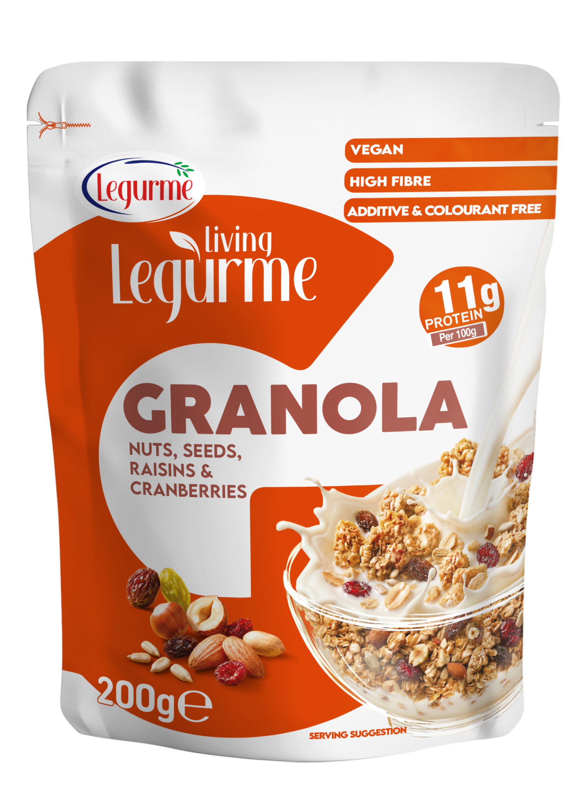 Granola Nuts, Seeds, Raisins & Cranberries 200 g