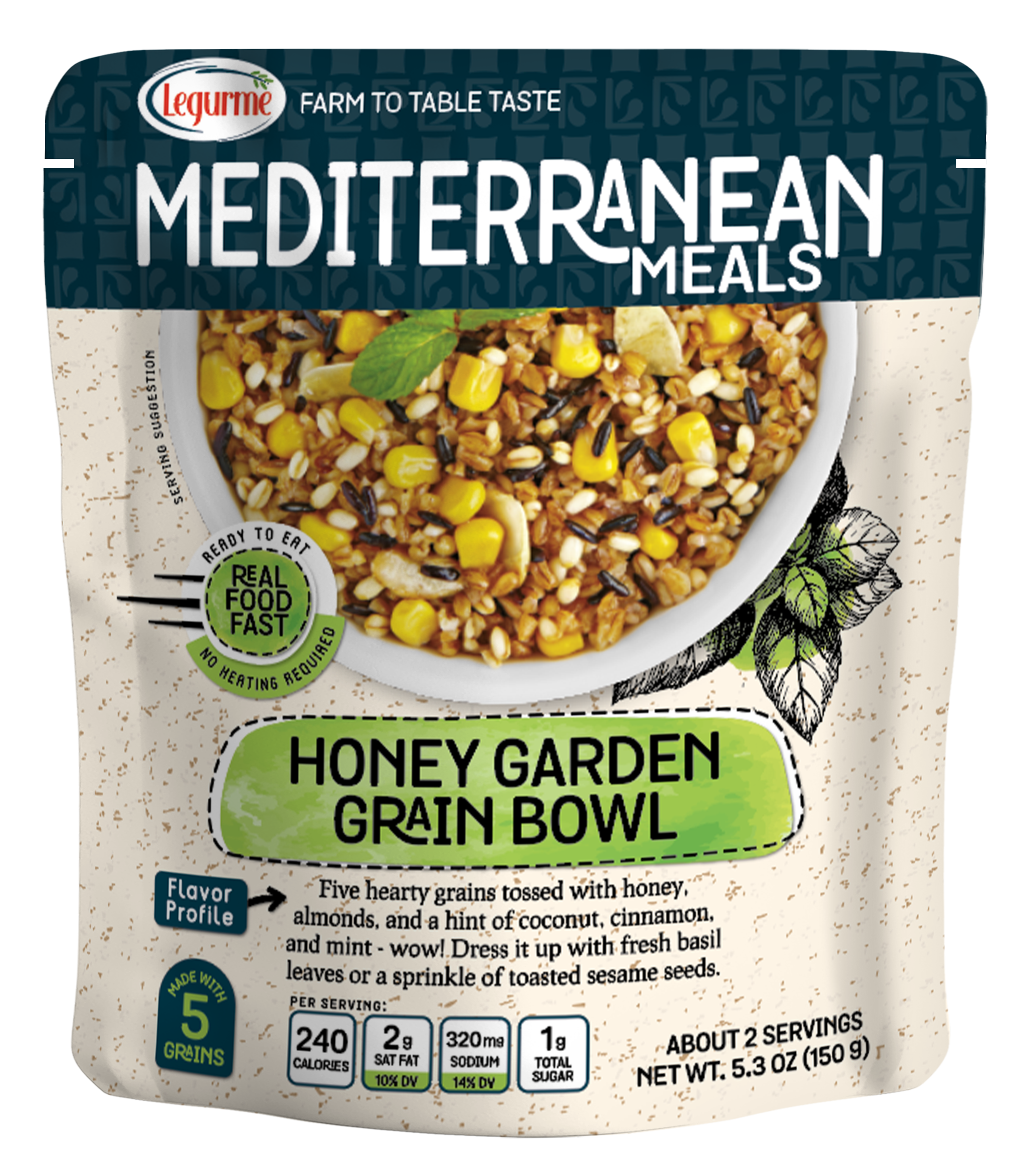 Mediterranean Meals Honey Garden Grain Bowl 150 g