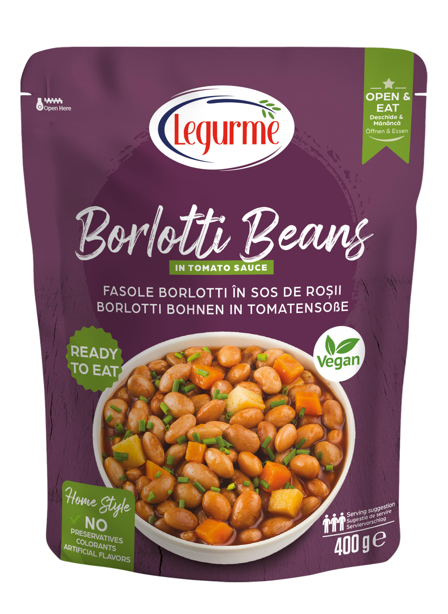 Borlotti Beans With Tomato Sauce