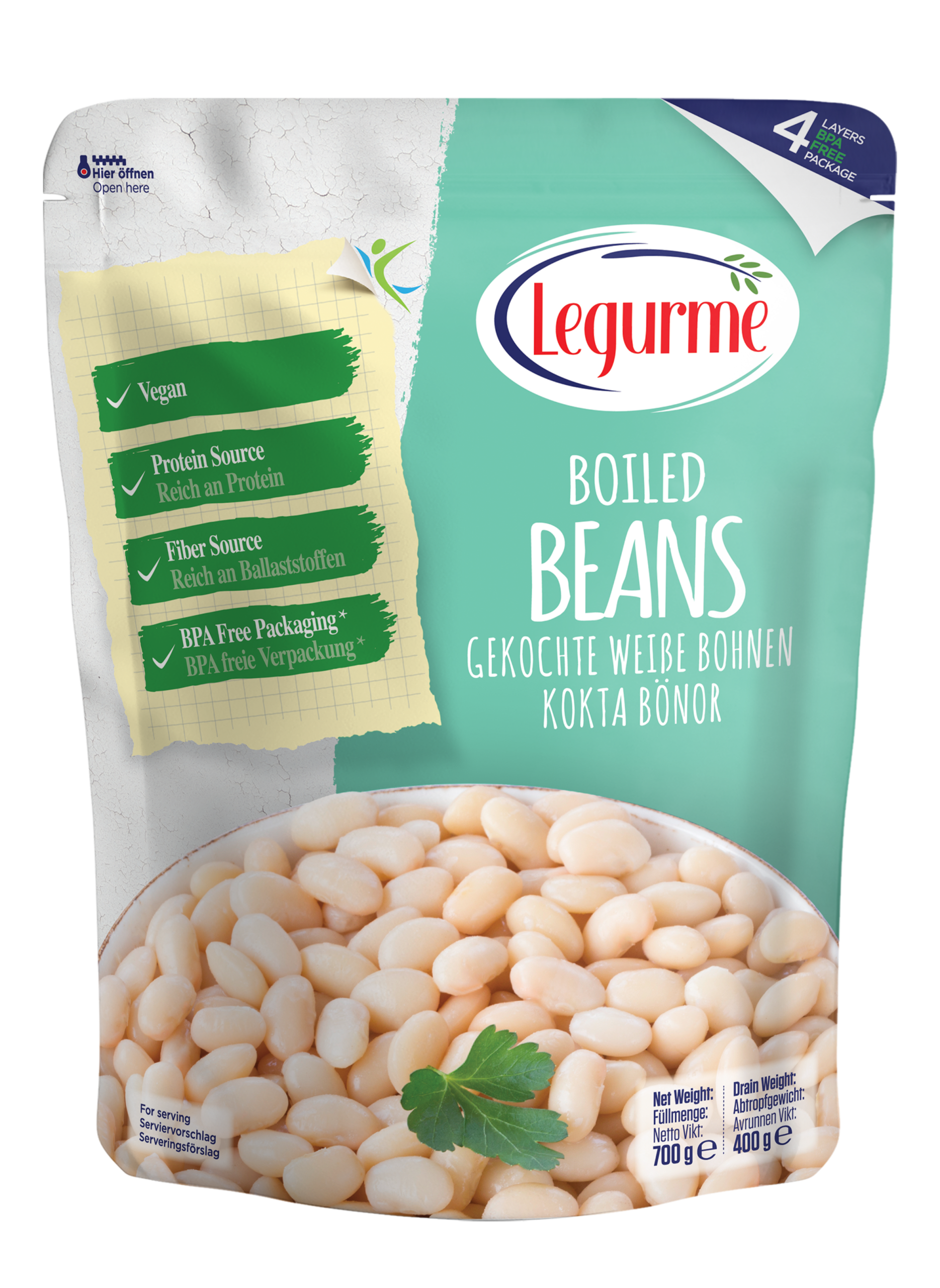 Boiled White Beans 700 g