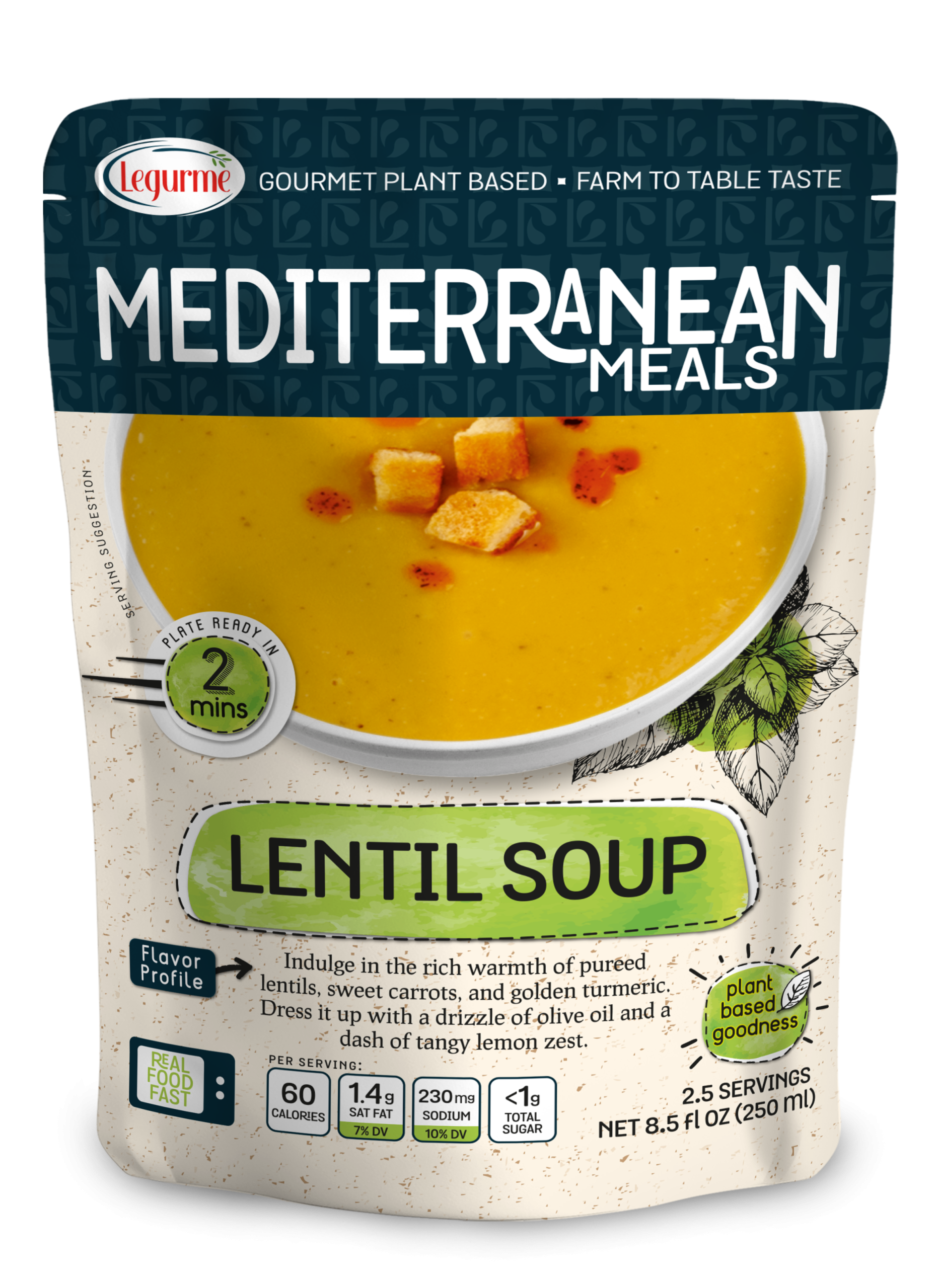 Mediterranean Meals Lentil Soup 250 ml
