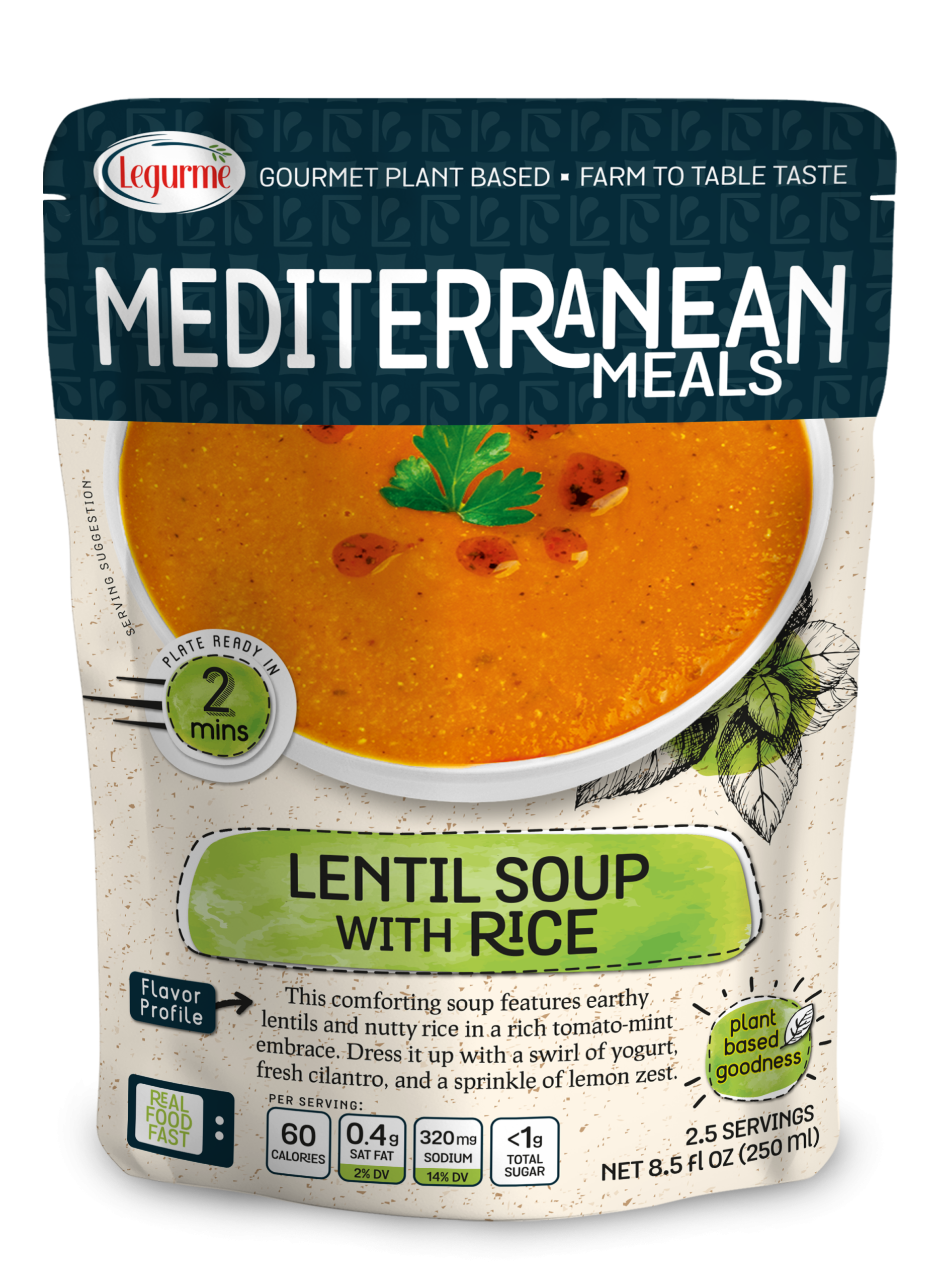 Mediterranean Meals Lentil Soup With Rice 250 ml