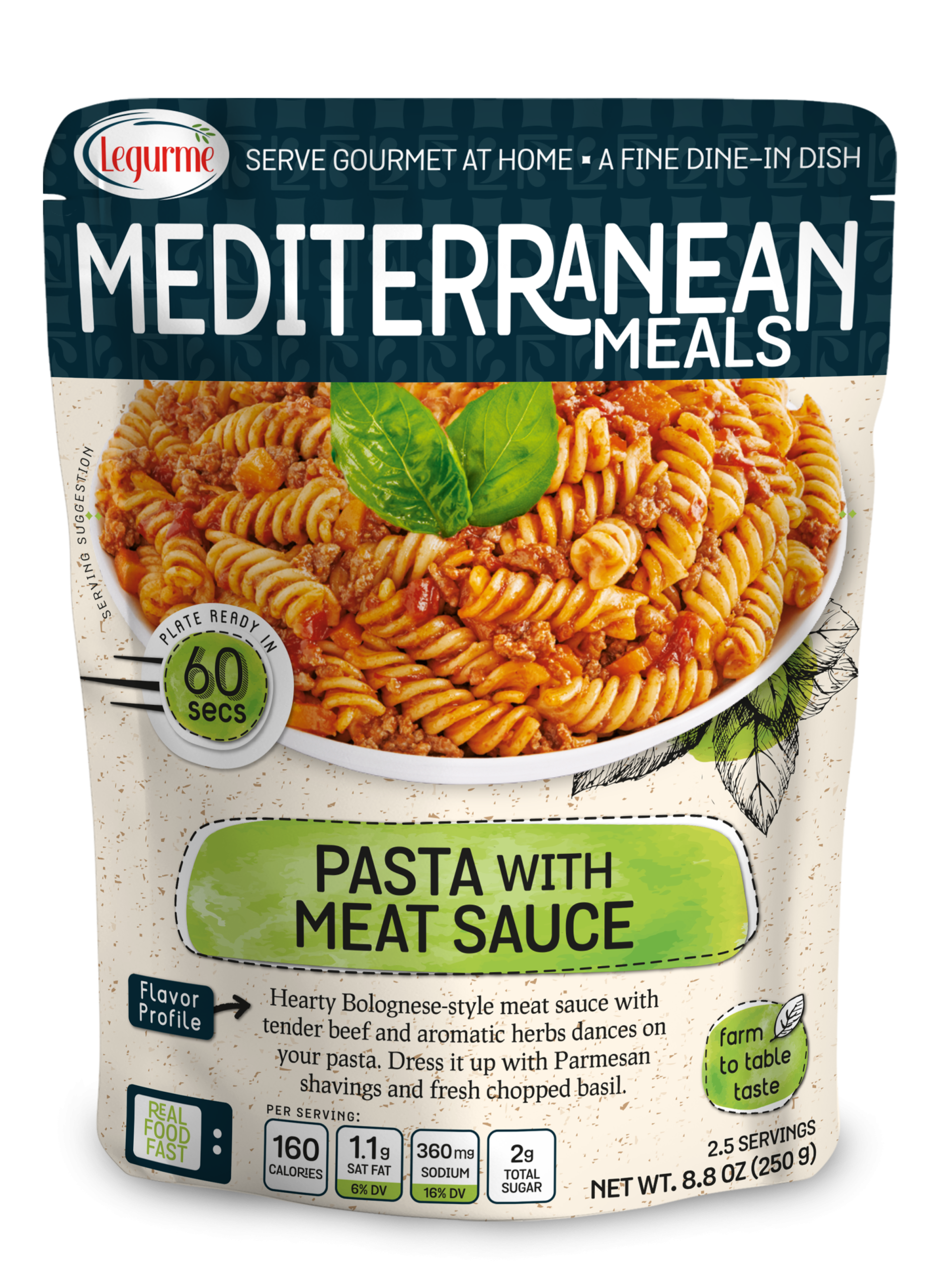Mediterranean Meals Pasta With Meat Sauce 250 g