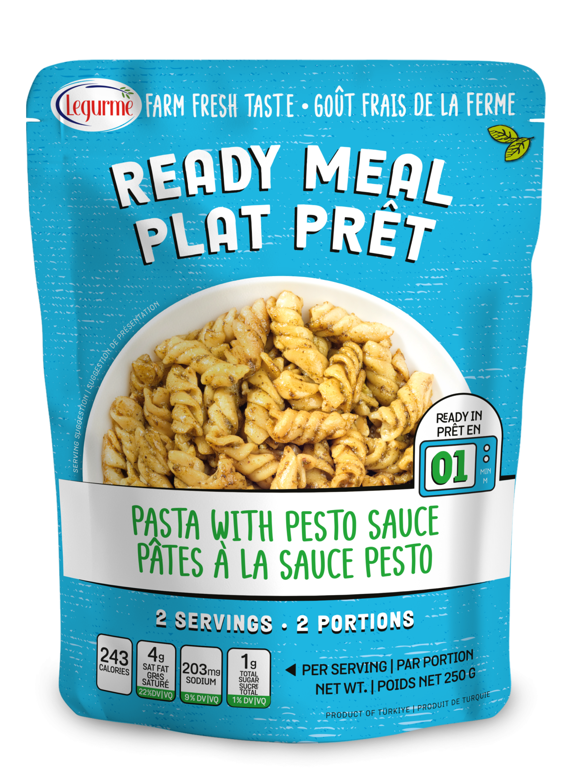 Ready Meal Pasta With Pesto Sauce 250 g