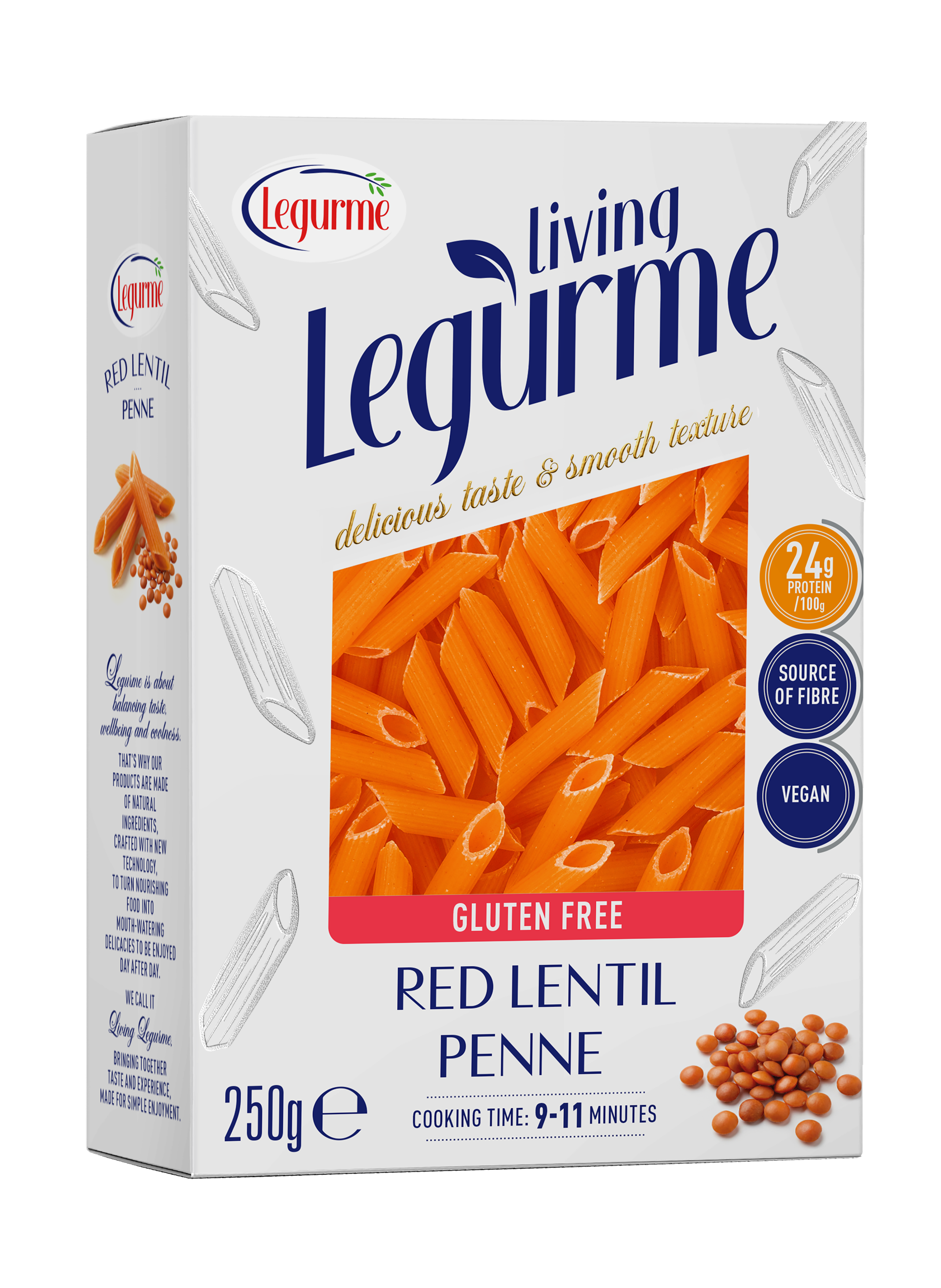 Red Lentil Penne 250 g
