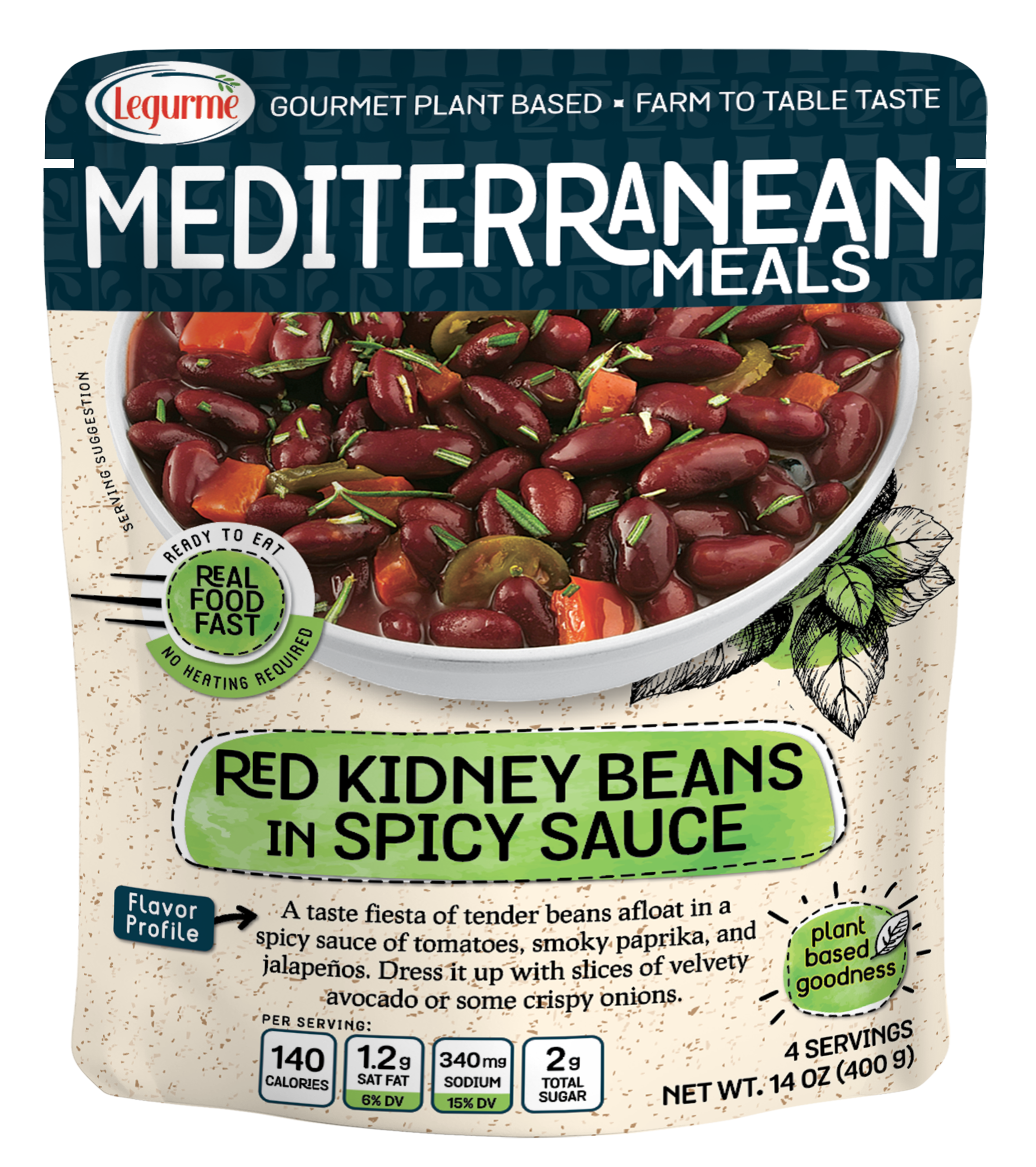 Mediterranean Meals Red Kidney Beans In Spicy Sauce 400 g