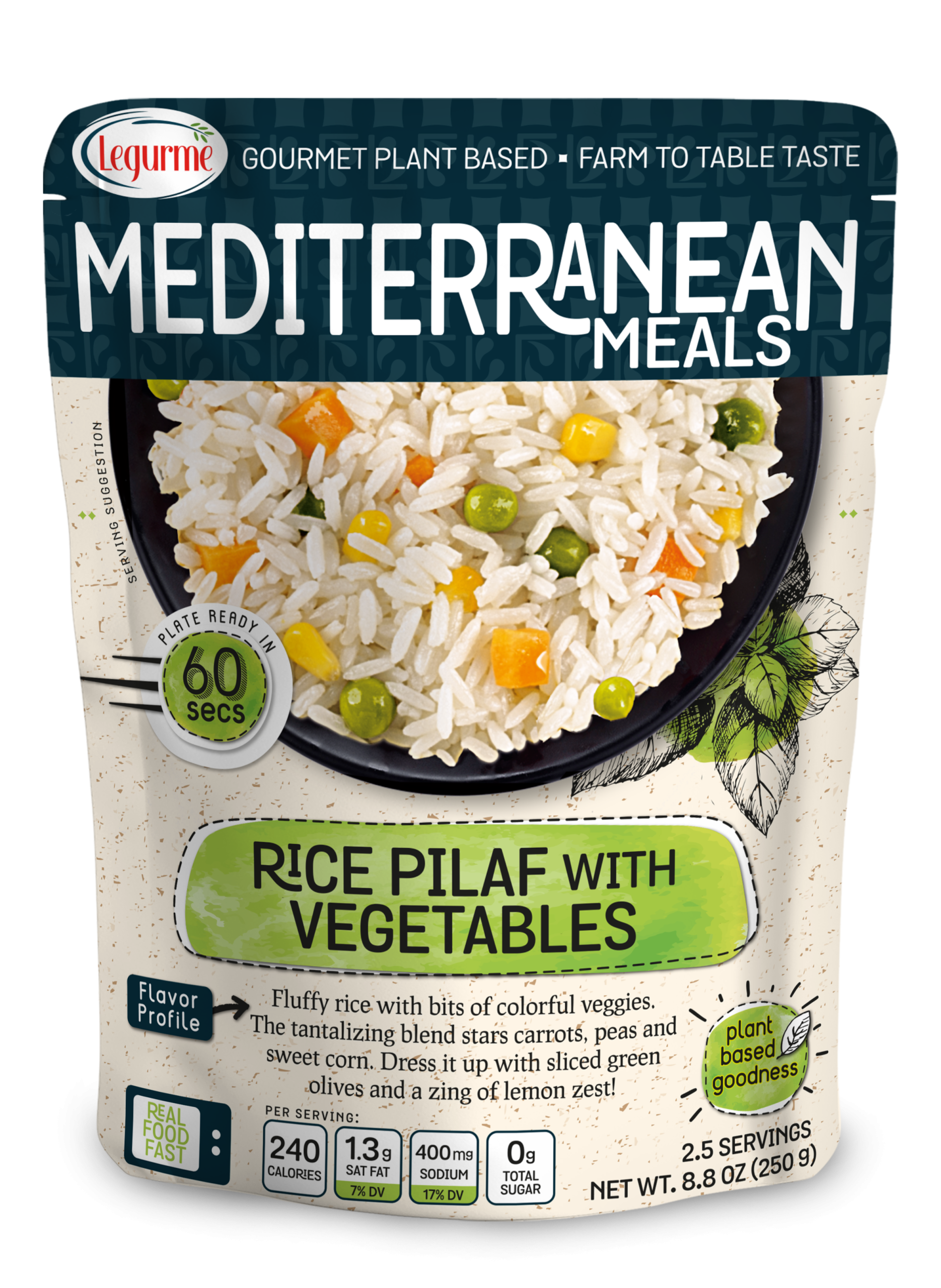 Mediterranean Meals Rice Pilaf With Vegetables 250 g