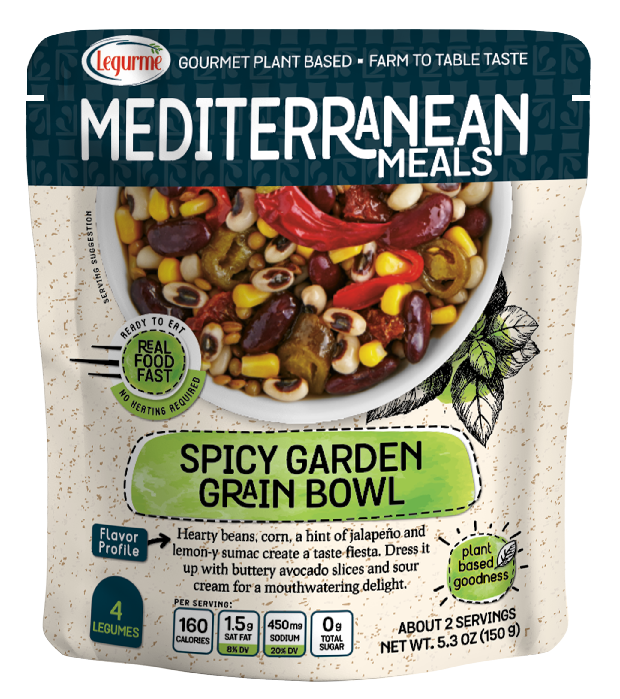 Mediterranean Meals Spicy Garden Grain Bowl 150 g