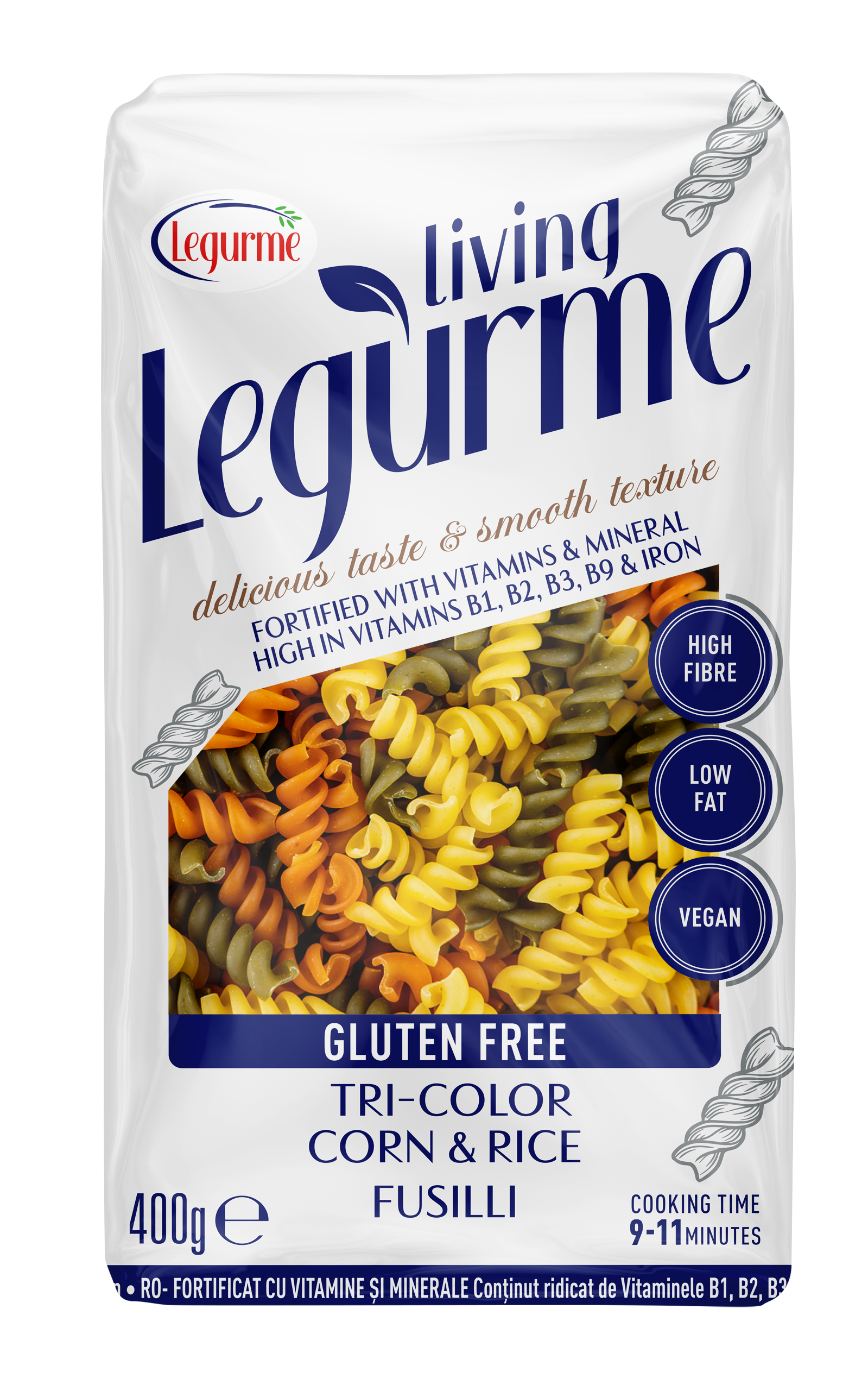 Corn & Rice Tricolor Fusilli 400 g