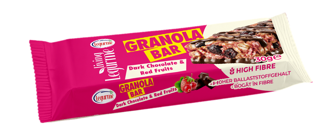 Dark Chocolate & Red Fruits Granola Bar 30 g