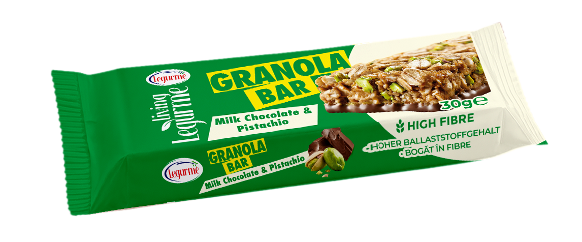 Milk Chocolate & Pistachio Granola Bar 30 g