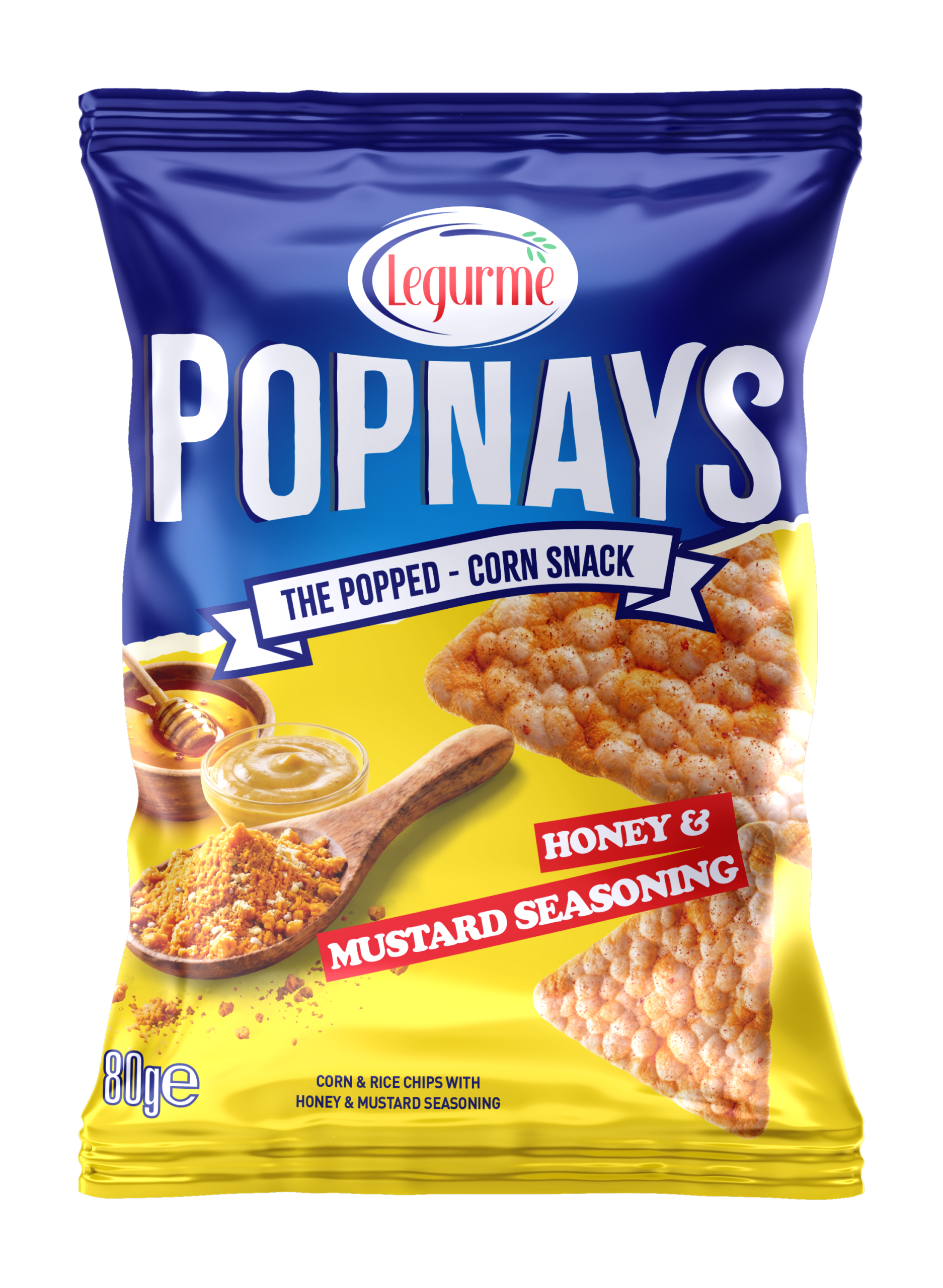 Corn & Rice Chips – Honey & Mustard Seasoning 80 g