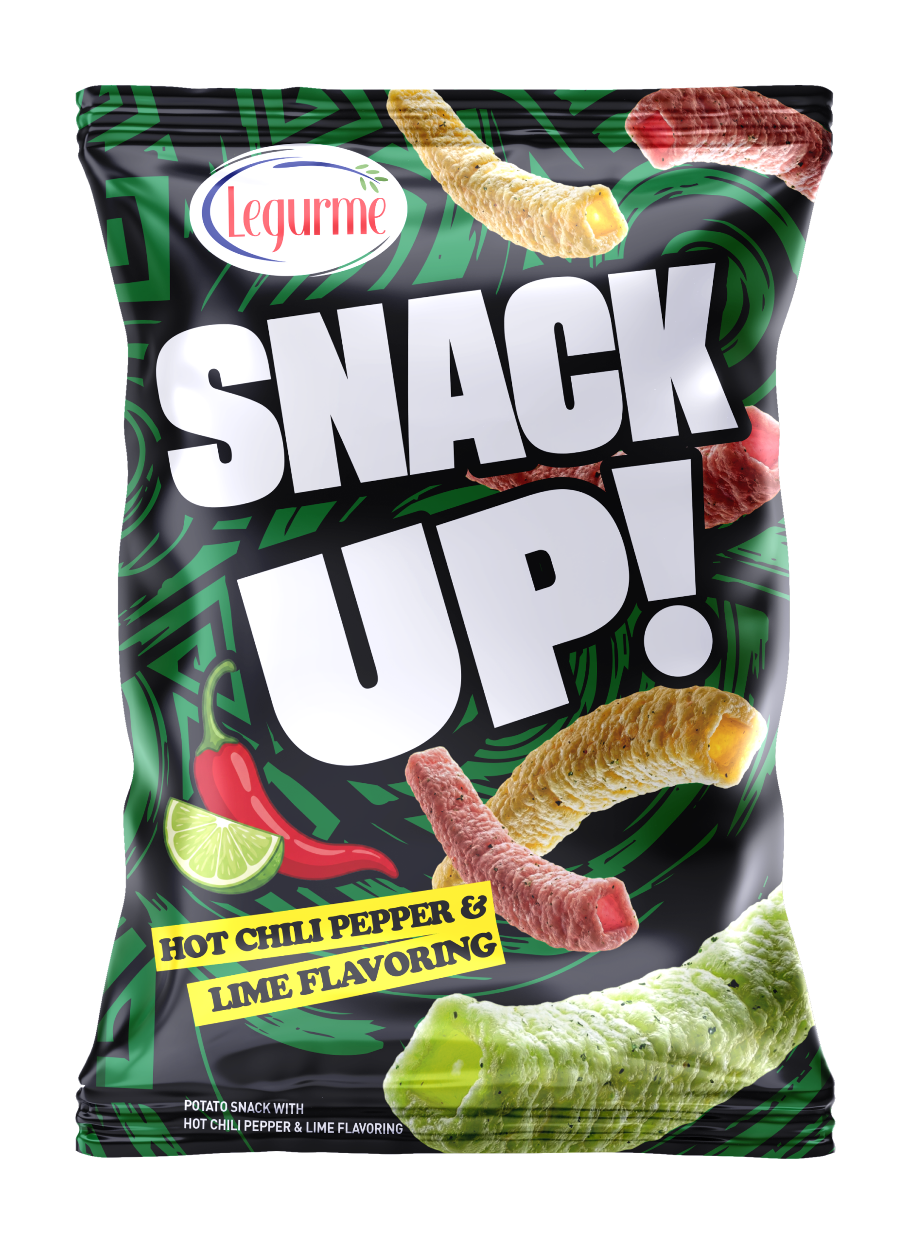 Snack Up Potato Snack With Hot Chili Pepper & Lime Flavoring