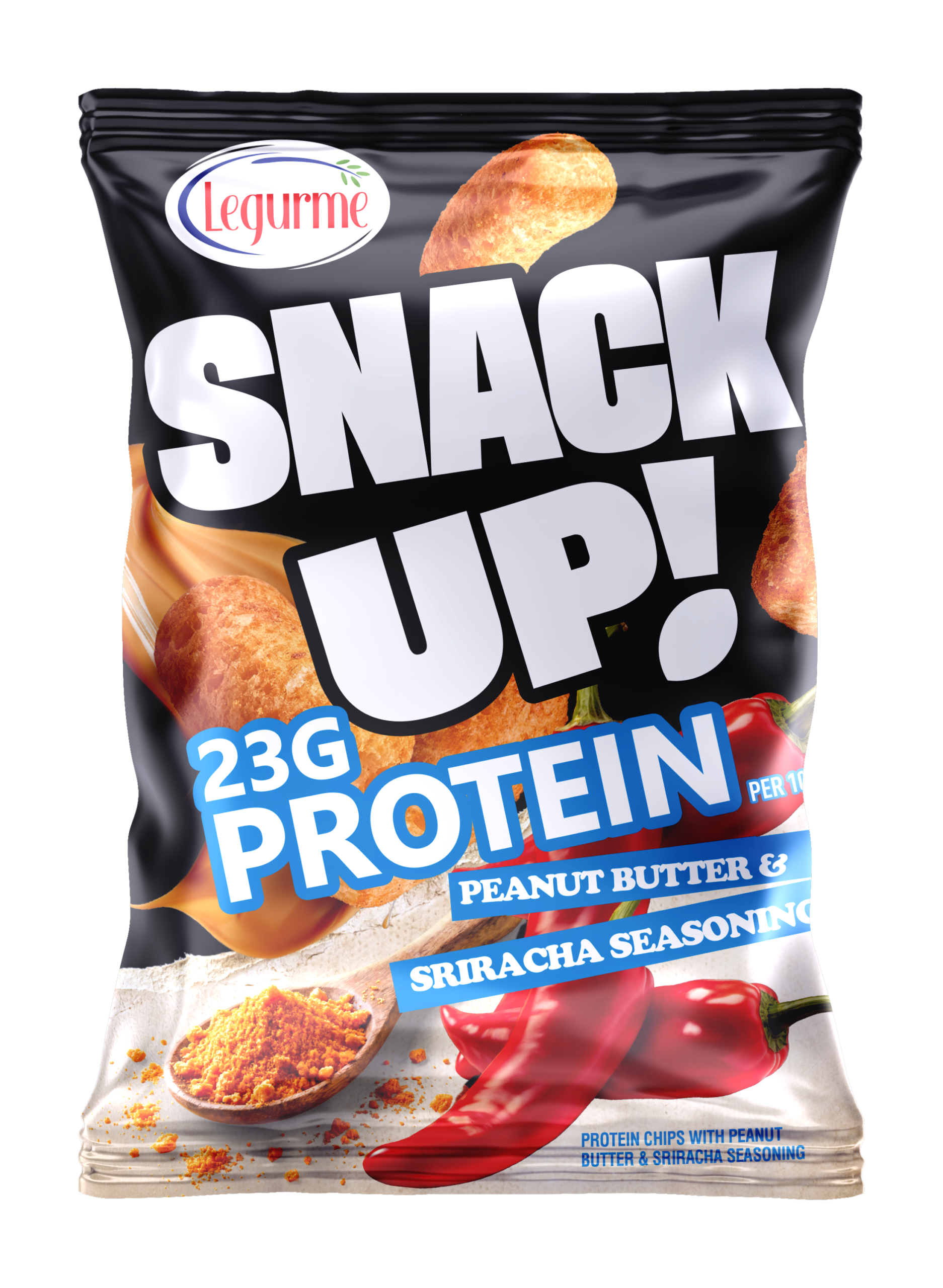 Snack Up Protein Chips With Peanut Butter & Sriracha Seasoning